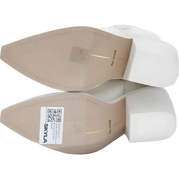 Dolce Vita Women's NASHE Mid Calf Boots, Off White Pearls, 8.5 - Picture 6 of 6